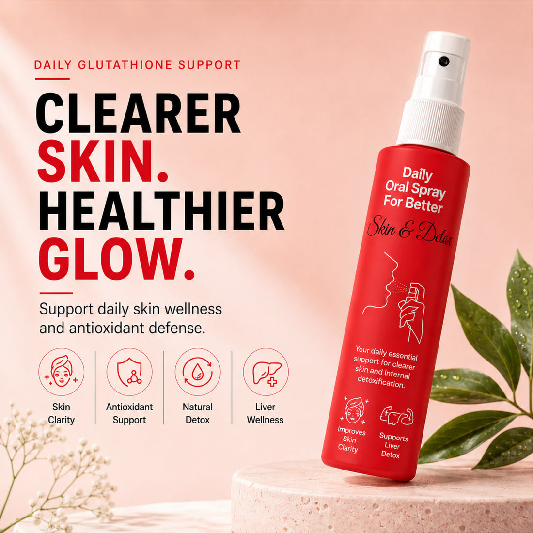 Glutathione for Radiant Skin | 30ml - 2 Months | Antioxidant Support | Skin Brightening Formula | Liposomal Technology