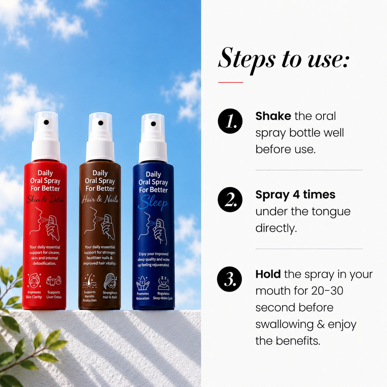 Beauty Health Combo | Melatonin + Glutathione + Biotin