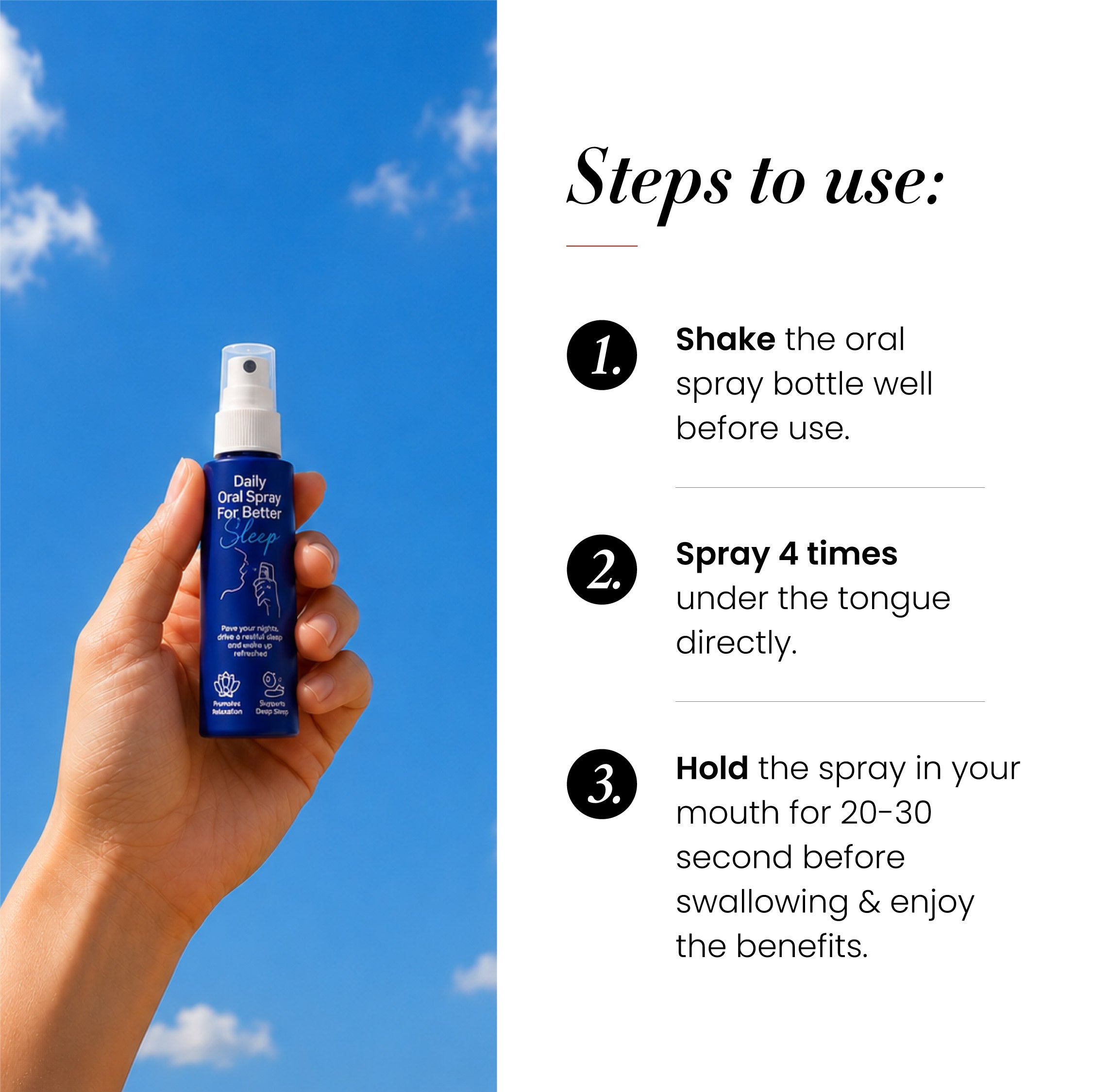 Melatonin for Sound Sleep | 30ml - 2 Months | Brain Support | Natural Sleep Aid | Liposomal Technology