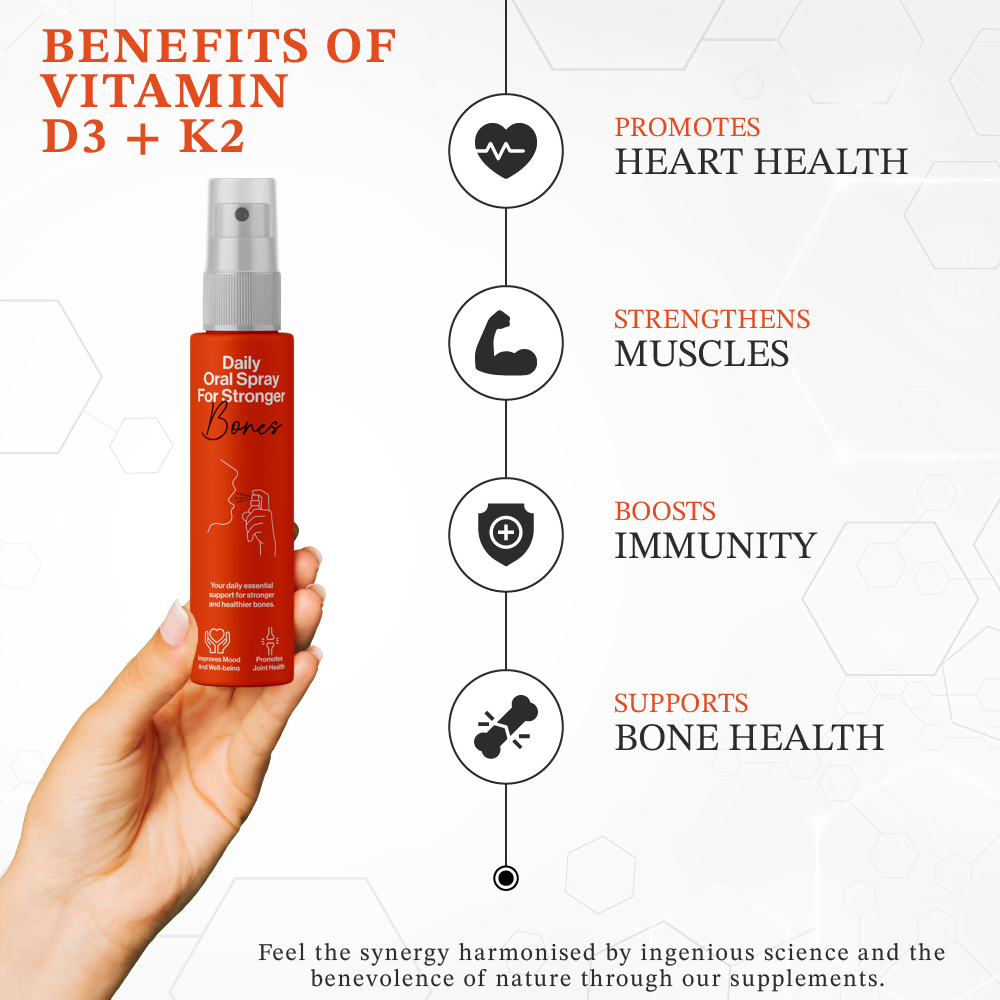 Essential Health Combo | Vitamin D3 & K2 + Vitamin B12 | Basics of Healthy Life | 30ml - 2 Months | Daily Dose of Good Health