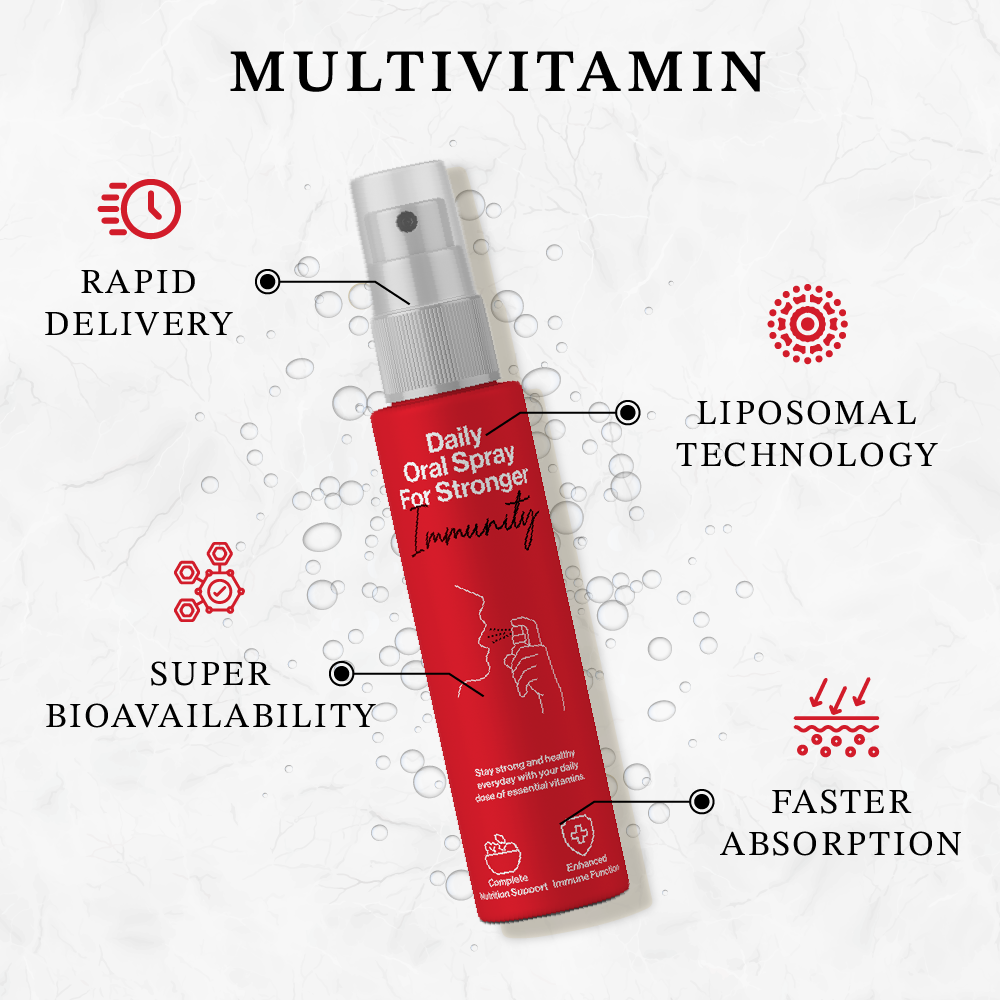 Multivitamin | Daily Dose of Immunity | 30ml - 2 Months | Liposomal Teachnology | Higher Efficacy | Faster Absorption
