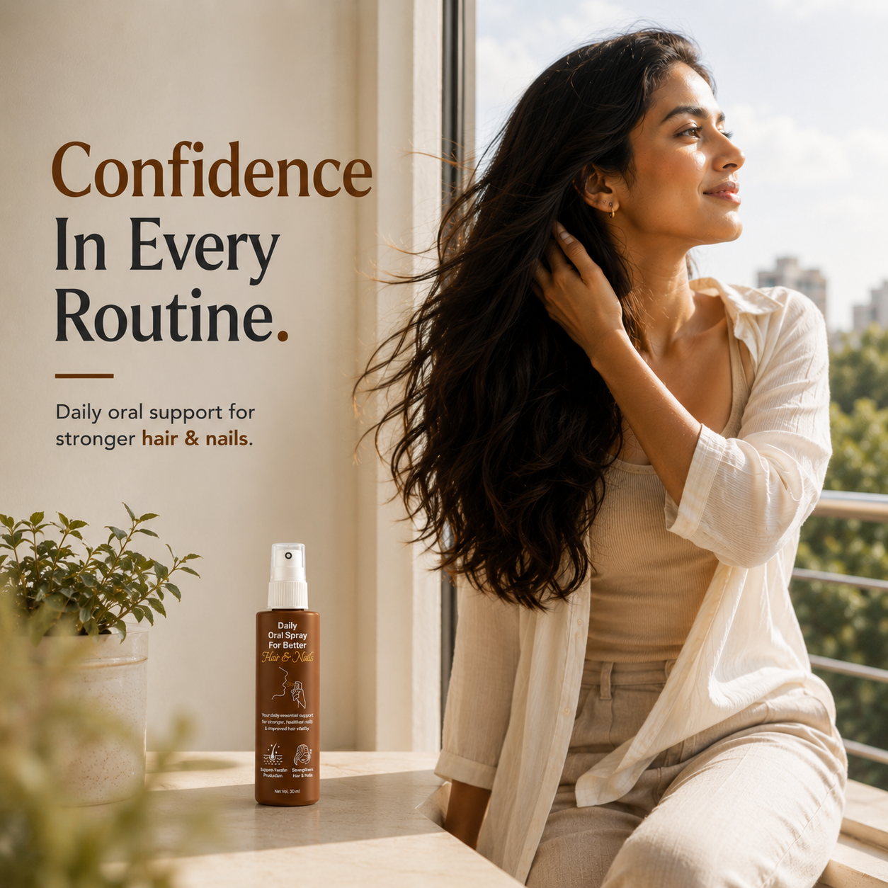 Biotin for Stronger Hair | 30ml - 2 Months | Supports Keratin Production | Hair &amp; Nail Health Formula | Liposomal Technology