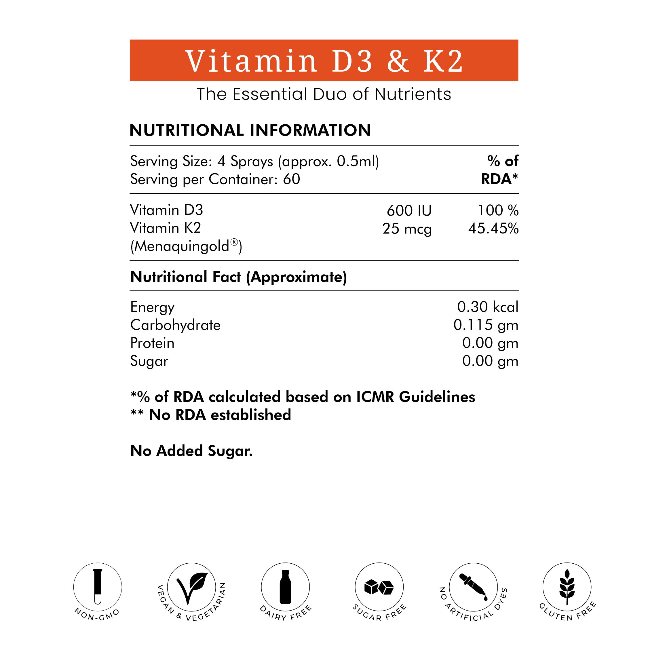Vitamin D3 &amp; K2 Superior Absorption | 30ml - 2 Months | New Liposomal Technology | Bone Health and more