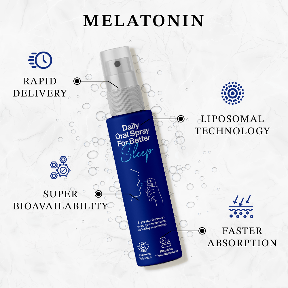 Melatonin for Sound Sleep | 30ml - 2 Months | Brain Support | Natural Sleep Aid | Liposomal Technology