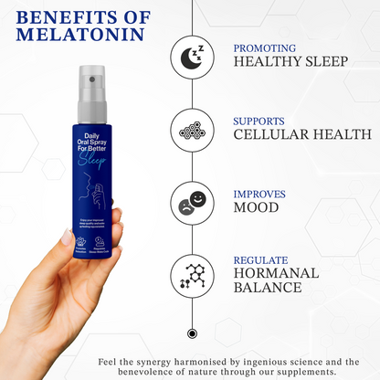 Melatonin for Sound Sleep | 30ml - 2 Months | Brain Support | Natural Sleep Aid | Liposomal Technology