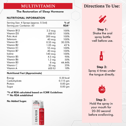 Multivitamin | Daily Dose of Immunity | 30ml - 2 Months | Liposomal Teachnology | Higher Efficacy | Faster Absorption