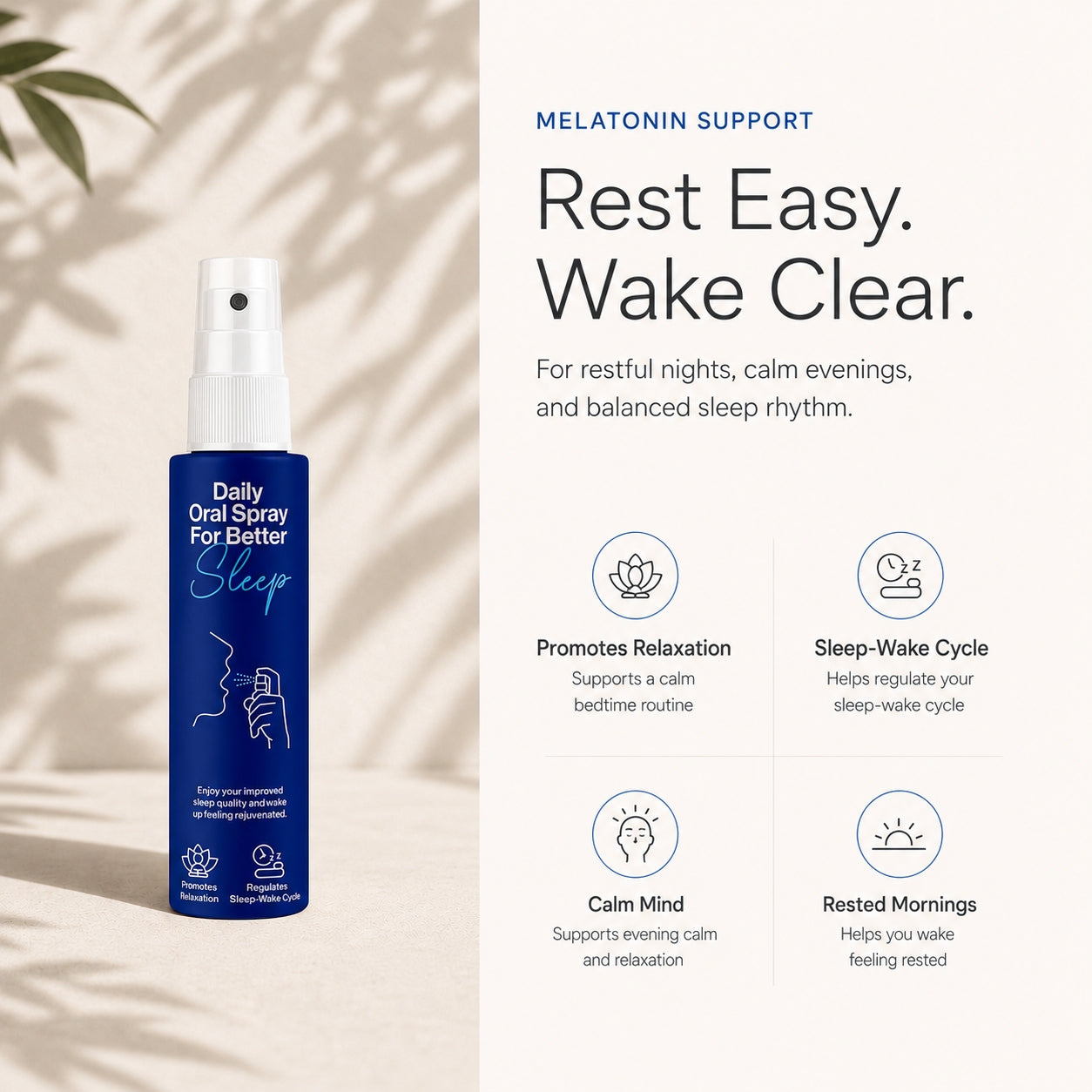 Melatonin for Sound Sleep | 30ml - 2 Months | Brain Support | Natural Sleep Aid | Liposomal Technology